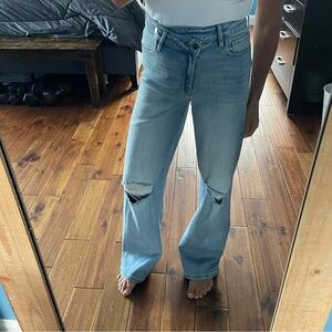 Vici Light Blue Distressed Boyfriend Jeans